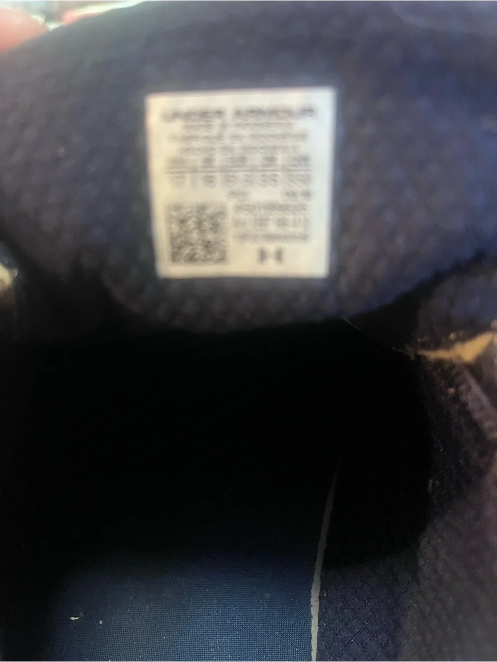 Under Armour Men’s Navy Casual Lace-Up Shoes Size 17